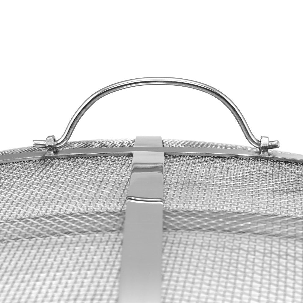 27" Heavy Duty Stainless Steel Spark Screen With Lifter by Good Directions