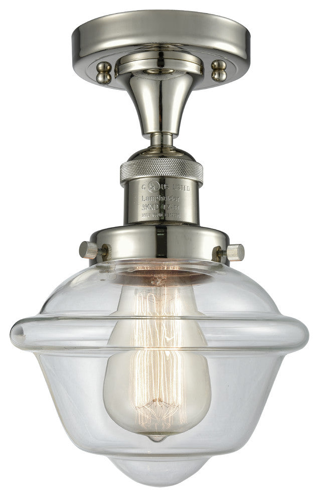 Innovations 517-1Ch-Pn-G532-Led 1 Light Dimmable Led 11" Semi-Flush Mount