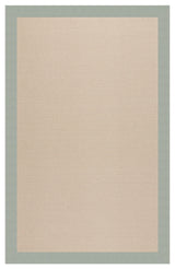 Zoe-Beach Sisal Machine Tufted Rectangle Rug, Marine Blue, 8'x8'
