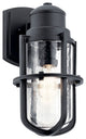 Kichler Suri 1 Light Outdoor Wall Sconce in Textured Black, 7.75