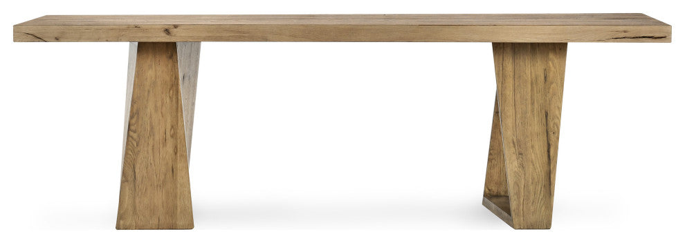 Arleth 94" Oak Console Table, Natural Oak
