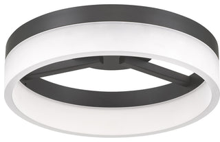 Quoizel PCOH1608 Cohen 12"W LED Flush Mount Ceiling Fixture - Oil Rubbed Bronze