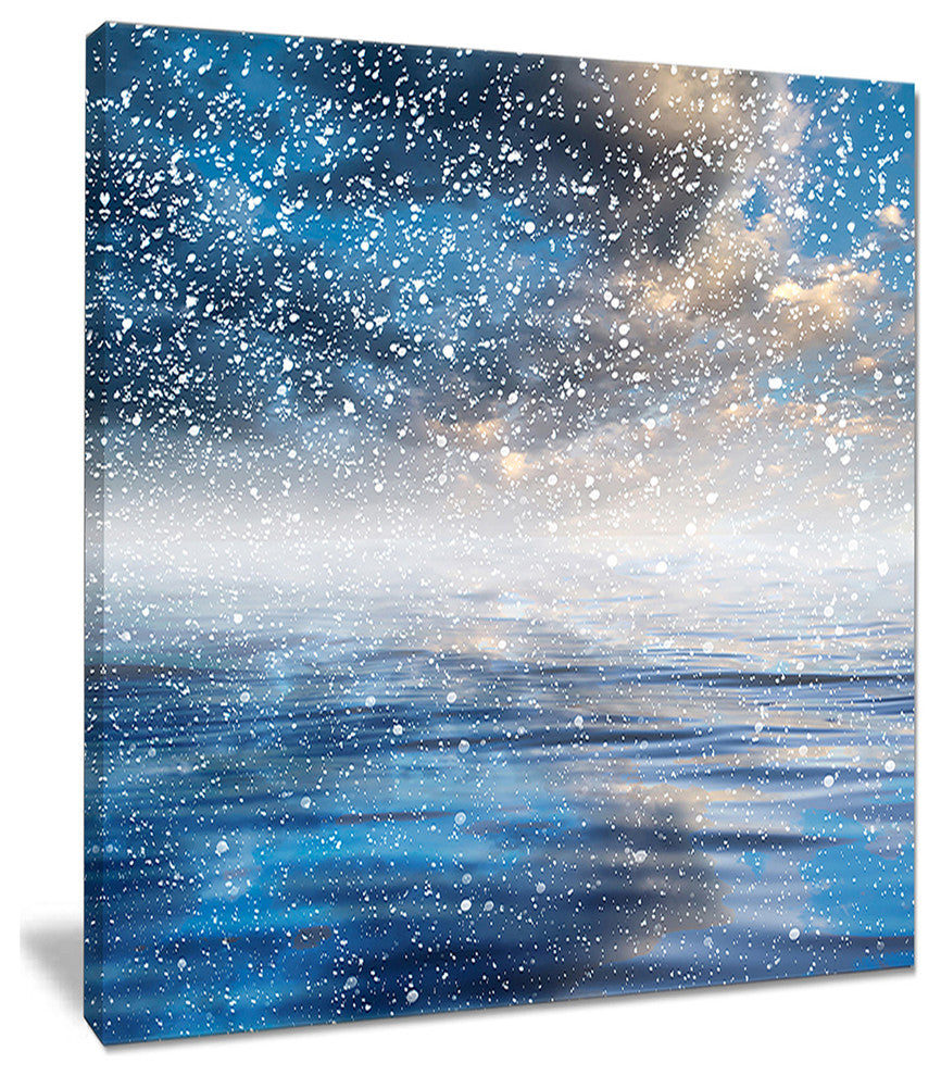 "Blue Sky Reflection in the Lake" Skyscape Canvas Photo Print, 30"x40"