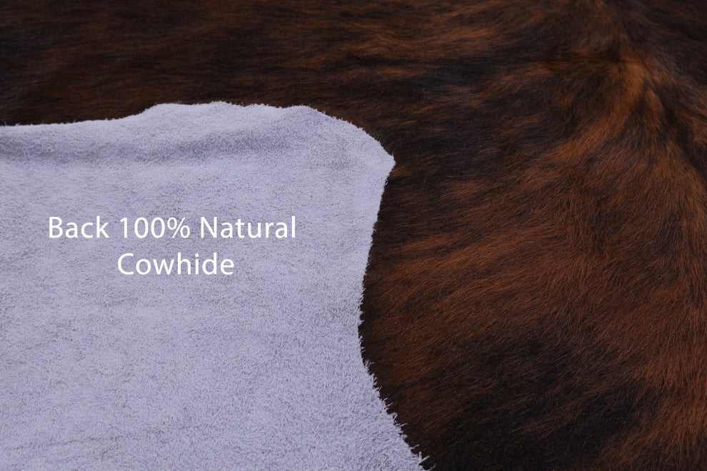 Organic Natural Hair-On Cowhide Area Rug 7' 6" X 6' 4" C1982