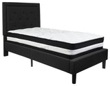 Twin Platform Bed Set-Black