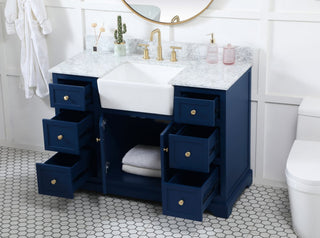 Home Living 22" Farmhouse Blue-Light Bathroom Vanity