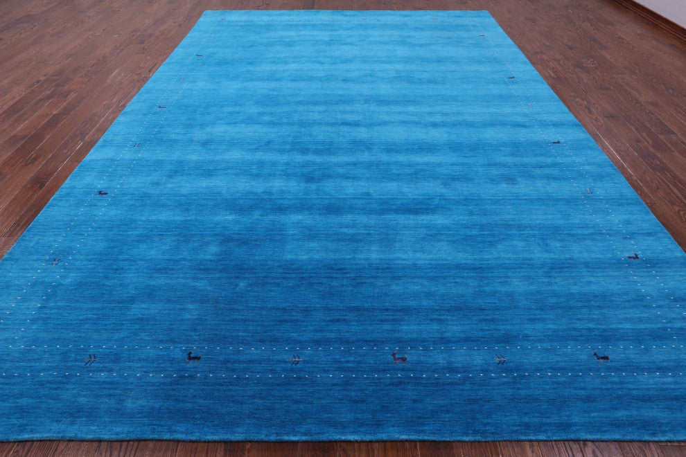 Persian Gabbeh Hand Knotted Wool Rug 10' 0" X 14' 0" - Q15327