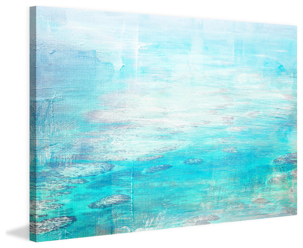 "White Surf" Painting Print on Wrapped Canvas, 60"x40"