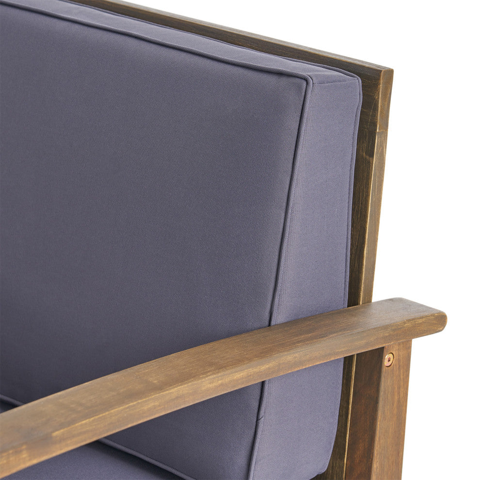 Abena Outdoor Acacia Wood Club Chair