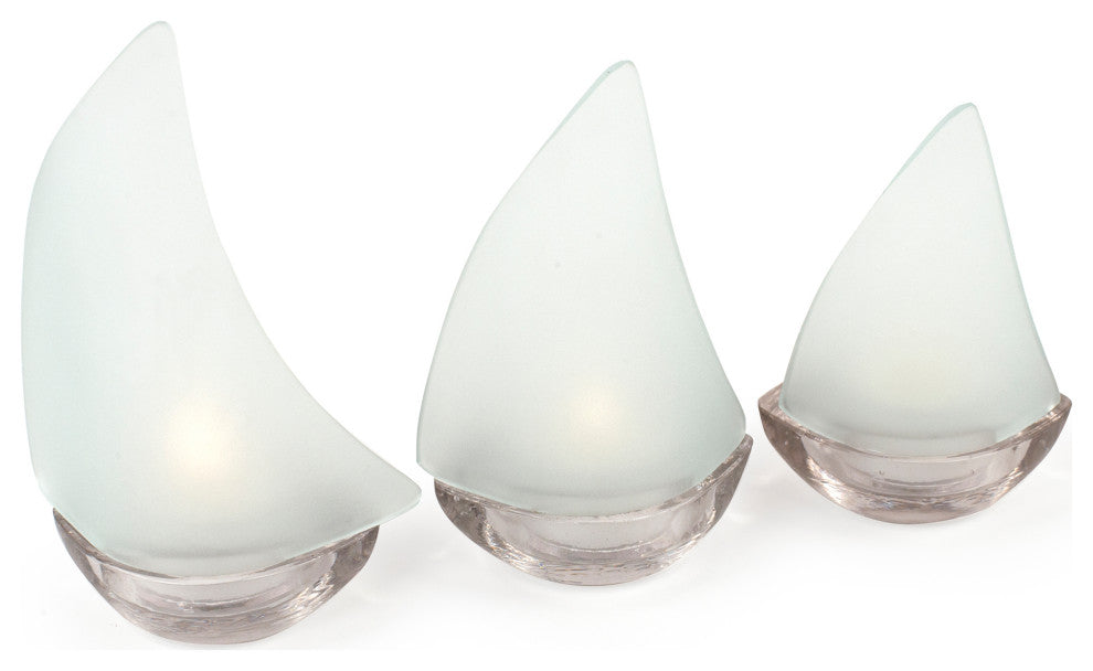 Regatta Candleholder Set, White Frost