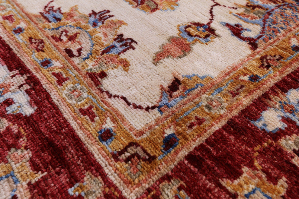 Hand Knotted Persian Tabriz Wool Rug 3' 4" X 5' 2" - Q12788