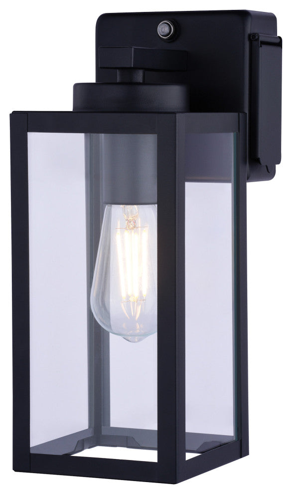 Vaxcel Lighting T0786 Lombard 12" Tall Outdoor Wall Sconce - Textured Black