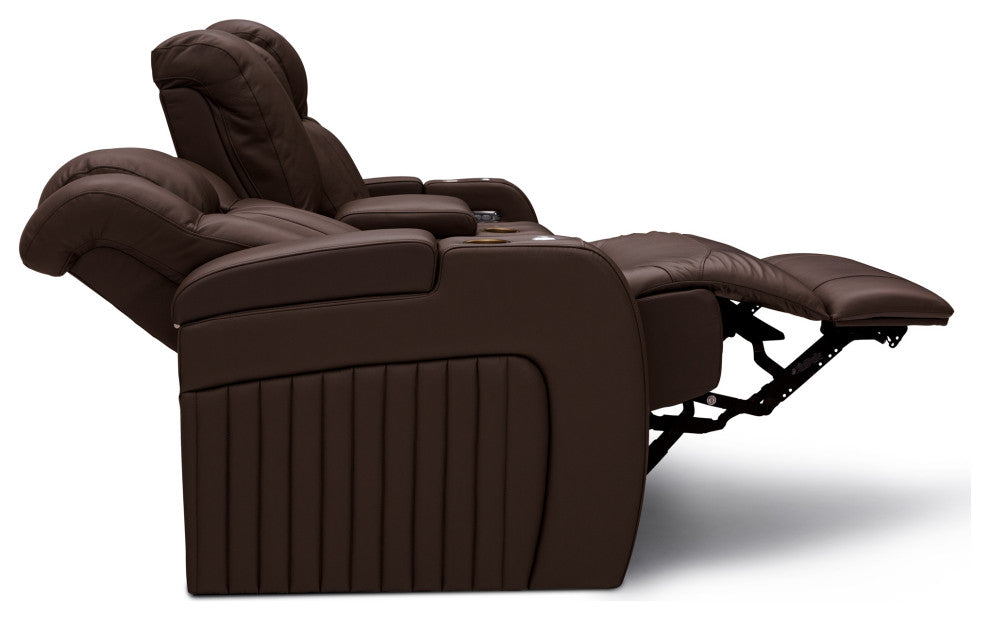 Seatcraft Cavalry Home Theater Seating, Brown, Loveseat