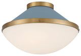 Crystorama Lighting Group XAN-8002 Xander 2 Light 16"W Flush - Vibrant Gold /
