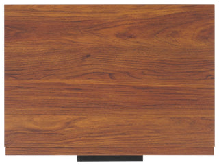 Safavieh Axelle 2 Drawer Nightstand, Walnut/Black