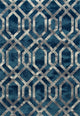 Bastille Fretwork Blue/Gray 2'2"x3'11" Area Rug