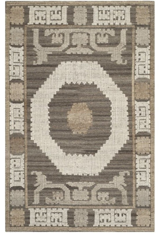 Safavieh Kenya Kny313A Rug, Ivory/Brown, 9'0"x12'0"