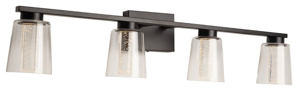 Dalton - Bathroom Vanity, Black, 4-Light