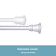 Kenney Trumpet 5/8 Decorative Curtain Rod & Holdback Set, Satin Nickel, 84-120