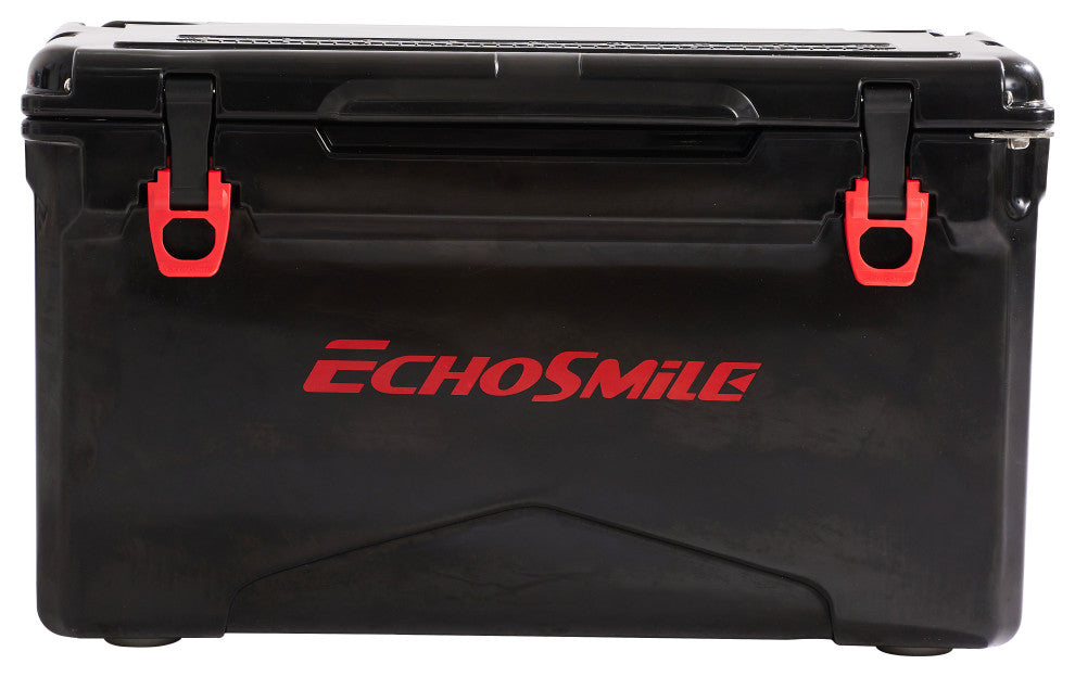 EchoSmile 40 qt. Rotomolded Cooler, Black and Red