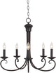 Loft 5-Light Chandelier, Oil Rubbed Bronze