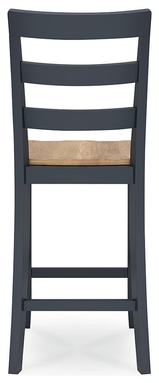 Gesthaven Natural/Blue Counter Height Barstool