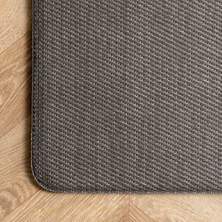 Nuloom Casual Braided Anti Fatigue Kitchen Comfort Mat, Dark Grey, 18"x30"