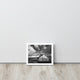 Aging Barn Morning Sun in Black and White Framed Photo Paper Wall Art Prints, White, 8" X 10"
