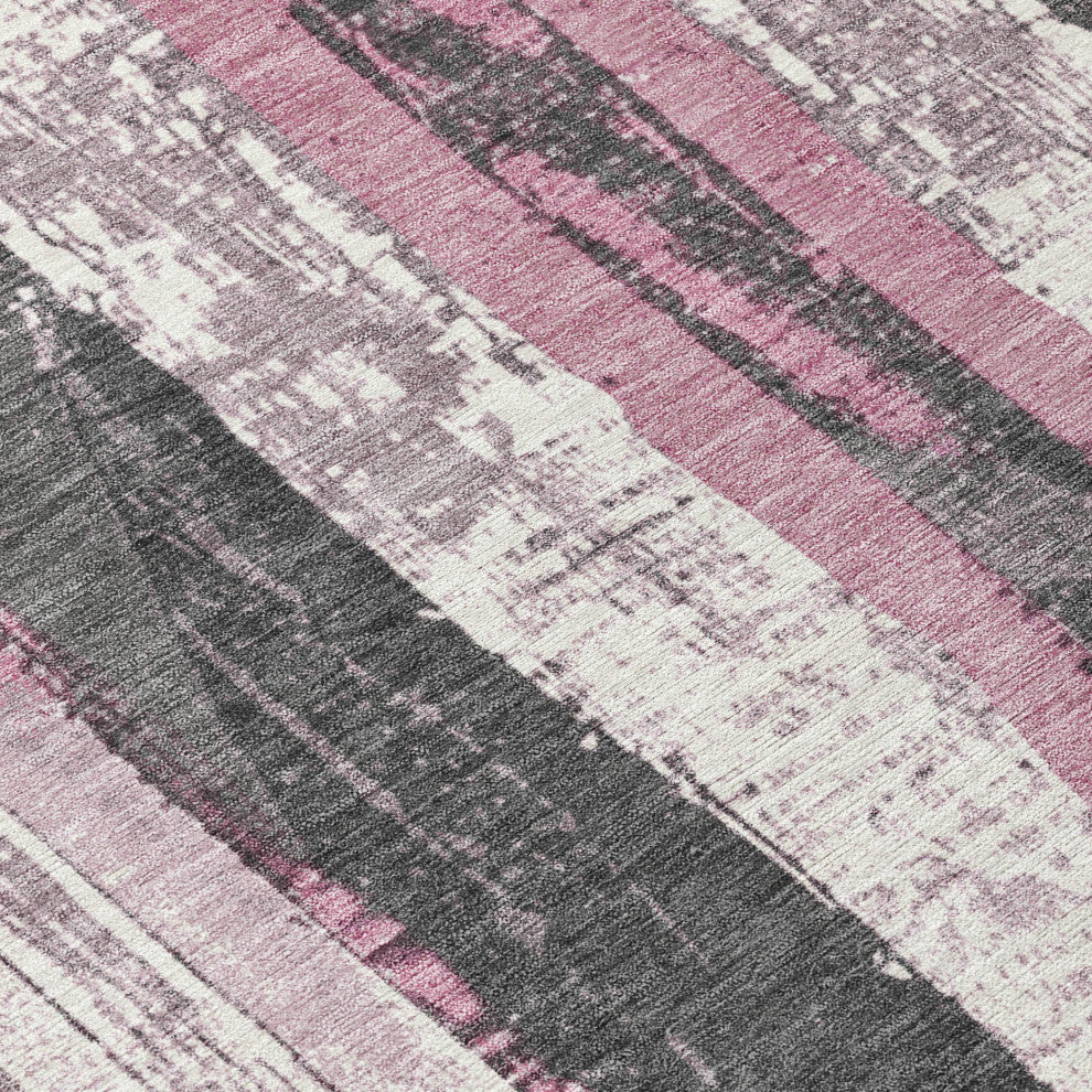 Machine Washable Indoor/Outdoor Chantille ACN1872 Blush 5' x 7'6" Rug