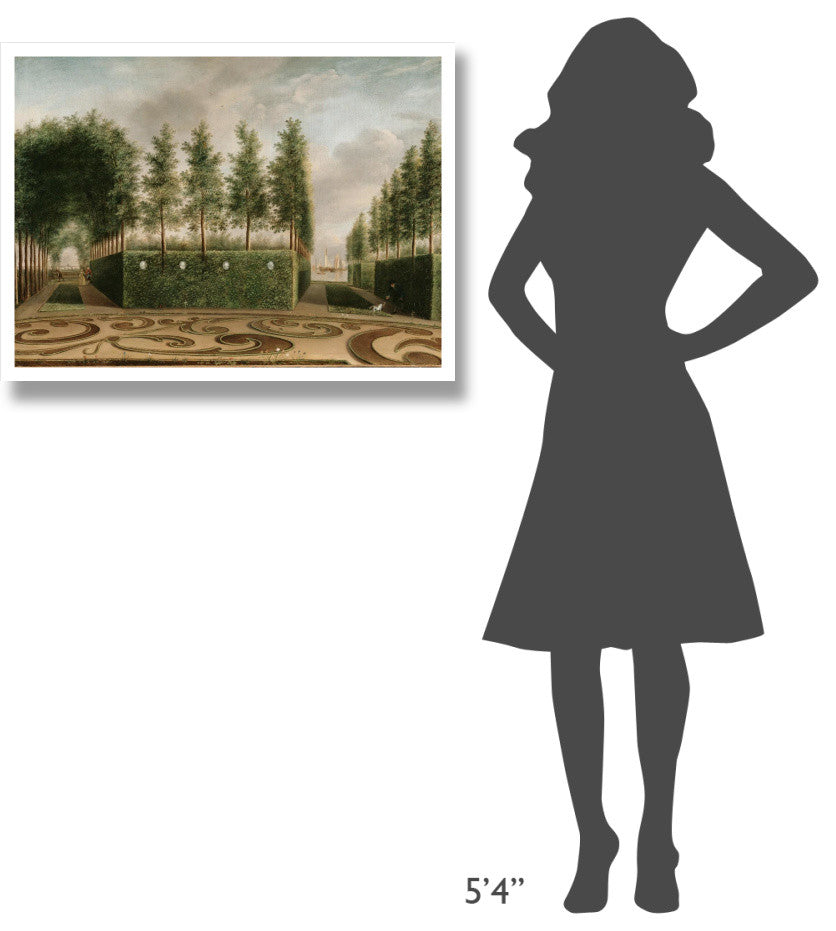 "A Formal Garden" Digital Paper Print by Johannes Janson, 34"x26"