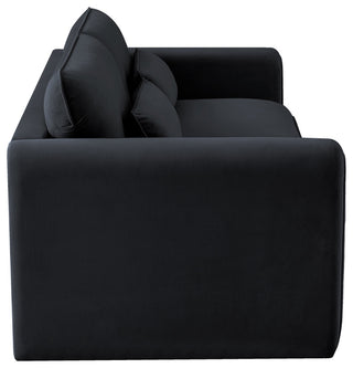 Sloan Black Velvet Fabric Sofa