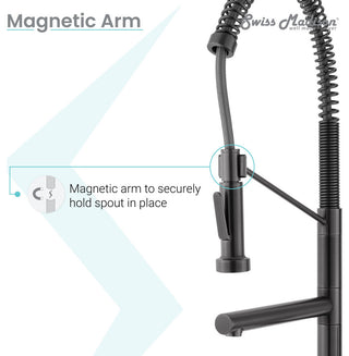 Nouvet Single Handle, Pull-Down Kitchen Faucet With Pot Filler, Gunmetal Grey