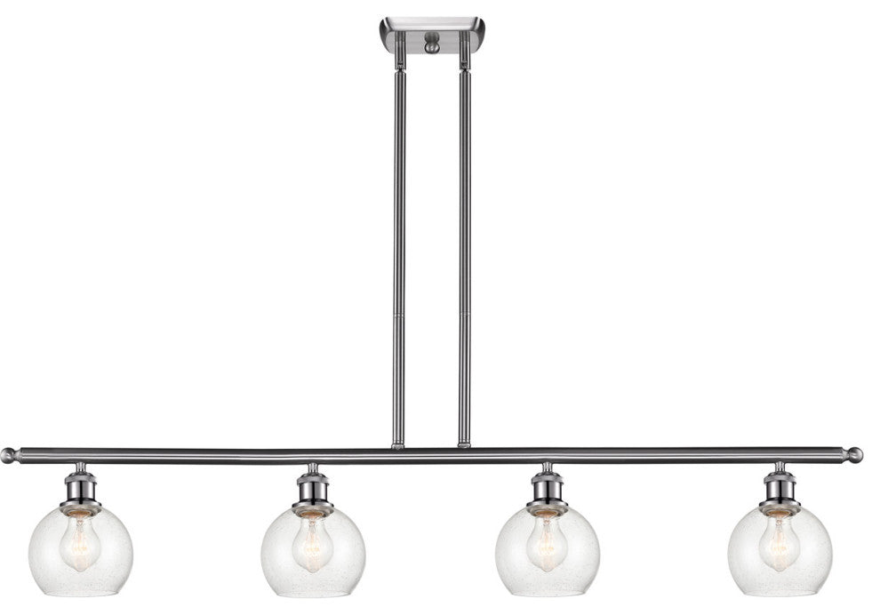 Innovations 516-4I-SN-G124-6-LED 4 Light Island Light, Brushed Satin Nickel