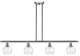 Innovations 516-4I-SN-G124-6-LED 4 Light Island Light, Brushed Satin Nickel