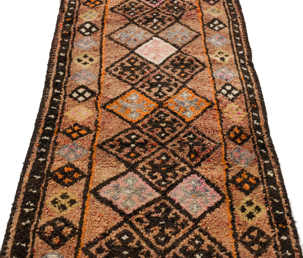 Vintage Turkish Runner Rug 2' 10" x 11' 8", 34 in. x 140 in.