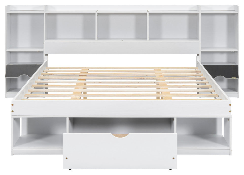 Gewnee Queen Size Wood Platform Bed