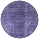 Ahgly Company Indoor Round Mid-Century Modern Area Rugs, 6' Round