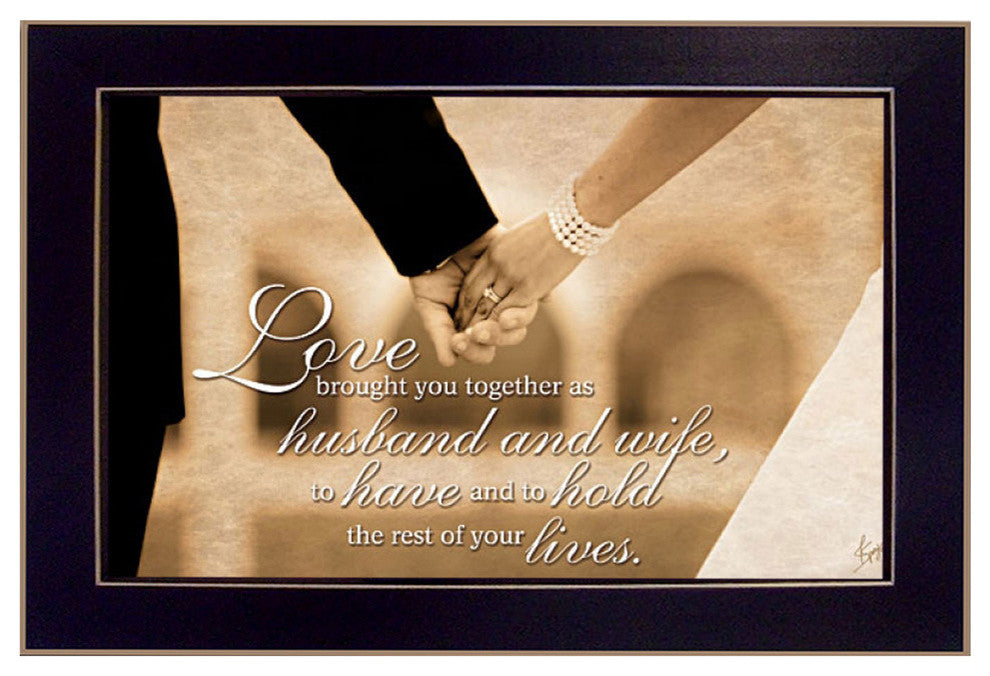 "To Have and To Hold" By Justin Spivey, Printed Wall Art, Black Frame