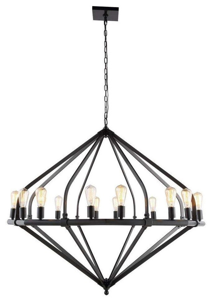 Elegant Lighting Illumina Collection Pendant, Bronze