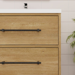 Victoria 24" Solid Wood Bath Vanity, Oak