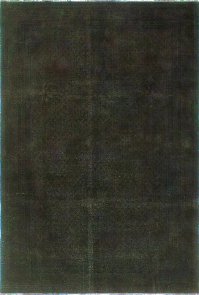 Vintage Distressed Rainbow-dyed Maraye Brown Rug