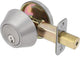 Delaney Hardware Single Cylinder Deadbolt, Satin Nickel
