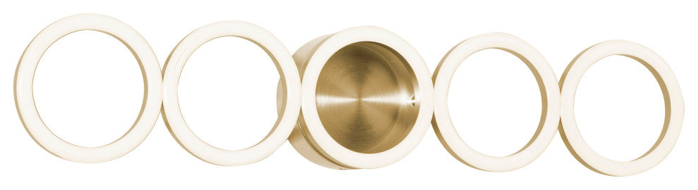 Glo 24" LED Vanity Light, Satin Brass, 3000K