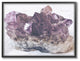 Amethyst On Subtle Linen Photograph Oversized Framed Giclee Art, 16"x20"