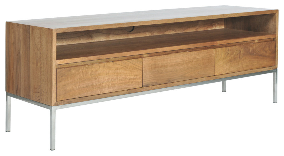 Soho TV Stand, Natural Walnut