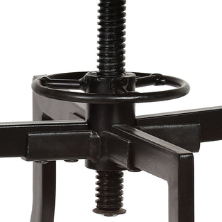 Marais Adjustable Barstool - Harvest Oak/Black