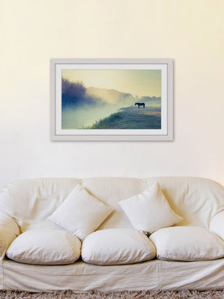 "Horse in the Fog" Framed Art Print