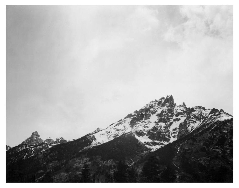 "Snow covered peak in Grand Teton National Park, 1941" Paper Art, 18"x14"