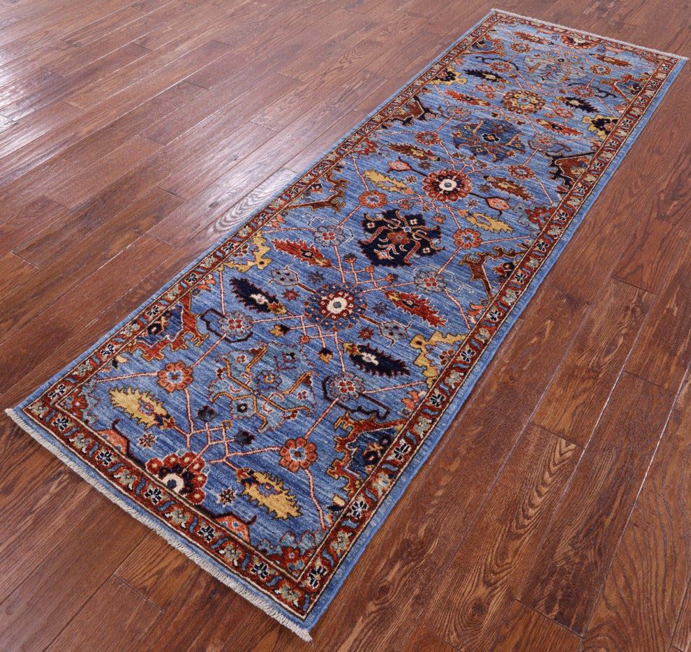 2' 8" X 8' 0" Runner Persian Fine Serapi Handmade Rug - Q12881
