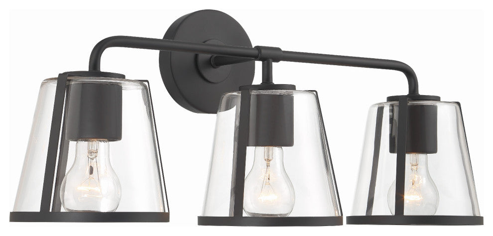 Fulton 3-Light Black Bathroom Vanity
